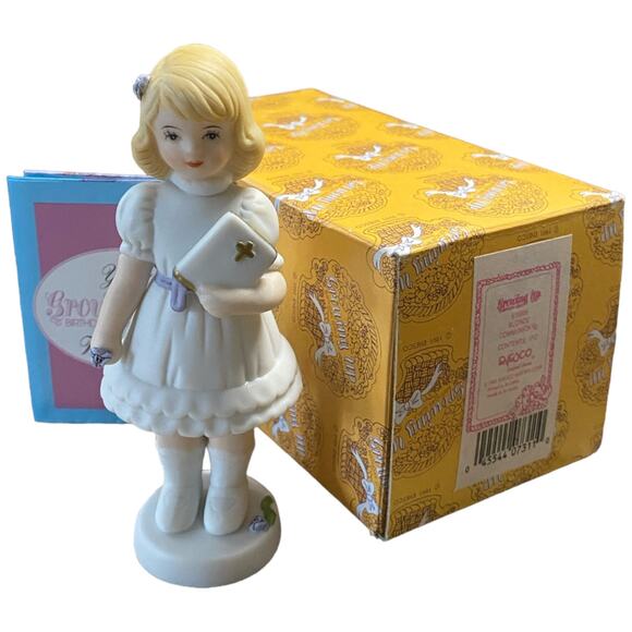 Enesco Growing Up Girls Blonde Communion Confirmation 4.5" Figurine 515809 NIB - Picture 10 of 11